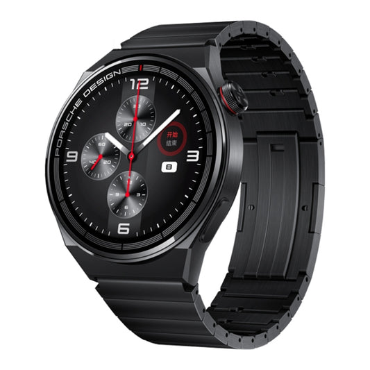 HUAWEI WATCH GT 3 Porsche Ver. Smart Watch 46mm Titanium Wristband, 1.43 inch AMOLED Screen, Support Health Monitoring / GPS / 100+ Sport Modes (Black) - Wearable Devices by Huawei | Online Shopping UK | buy2fix