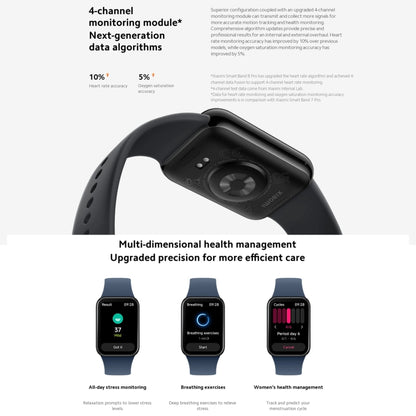 [HK Warehouse] Original Xiaomi Mi Band 8 Pro Global 1.74 inch AMOLED Full Color Screen 5ATM Waterproof Smart Watch, Support GPS / Heart Rate (Black) - Wearable Devices by Xiaomi | Online Shopping UK | buy2fix