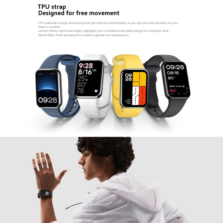 [HK Warehouse] Original Xiaomi Mi Band 8 Pro Global 1.74 inch AMOLED Full Color Screen 5ATM Waterproof Smart Watch, Support GPS / Heart Rate (Black) - Wearable Devices by Xiaomi | Online Shopping UK | buy2fix