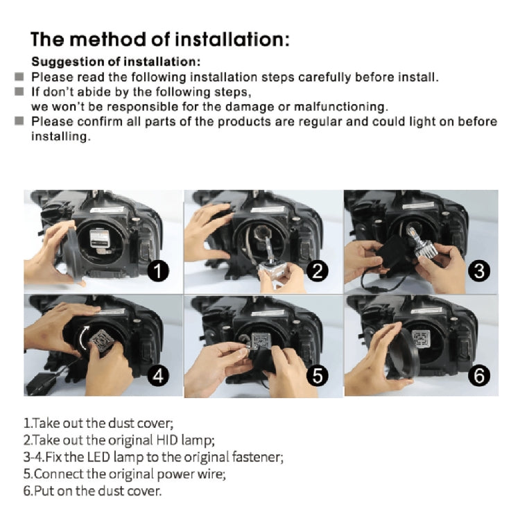 D Series D5S 35W 6000K 4500LM 2pcs/Box Car LED Headlight - LED Headlamps by buy2fix | Online Shopping UK | buy2fix