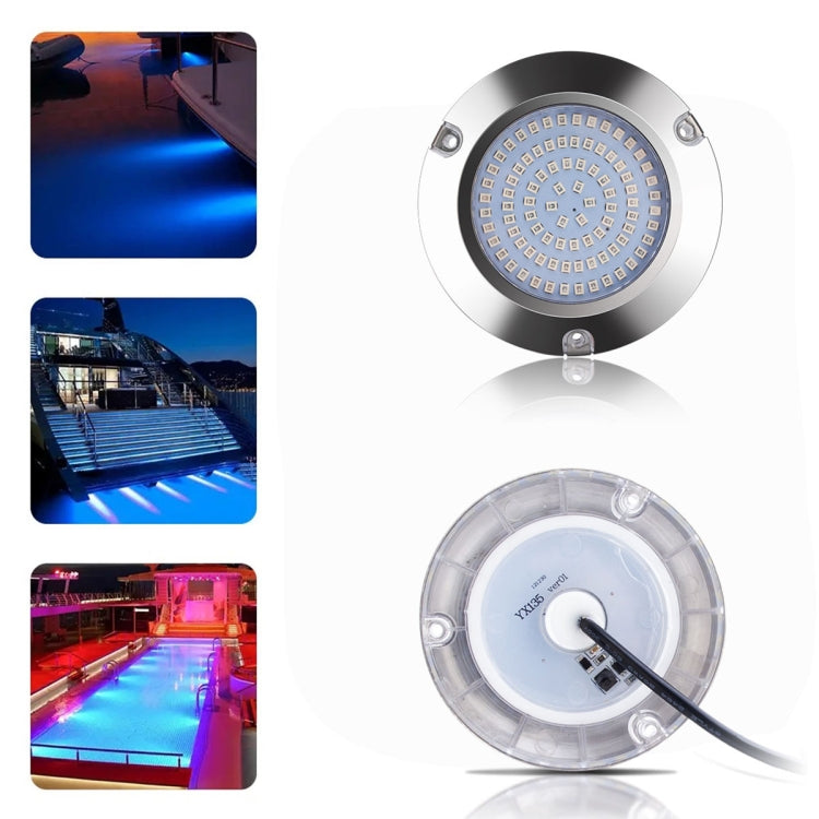 Ship / Yacht 10-30V 90LEDs Waterproof Stainless Steel Underwater Light (White Light) - Marine Accessories & Parts by buy2fix | Online Shopping UK | buy2fix