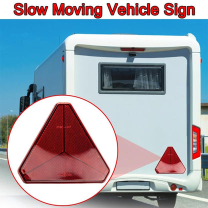 Trucks Trailers RV Triangular Red Reflector - Reflective Material by buy2fix | Online Shopping UK | buy2fix