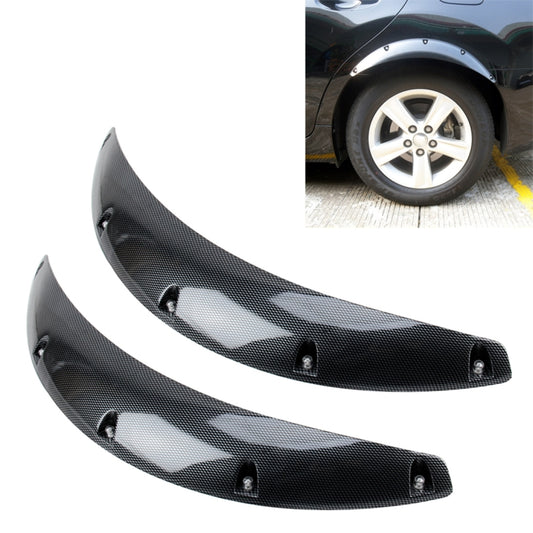 2 PCS 58cm Car Stickers Rubber Round Arc Strips Fender Flares Wheel Eyebrow Decal Sticker(Black) - Mudguards by buy2fix | Online Shopping UK | buy2fix