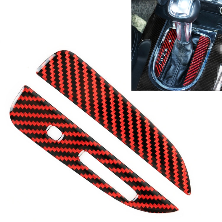 2 in 1 Car Carbon Fiber Gear Position Decorative Sticker for Ford Mustang 2015-2020, Left-hand Drive - Car Interior Mouldings by buy2fix | Online Shopping UK | buy2fix