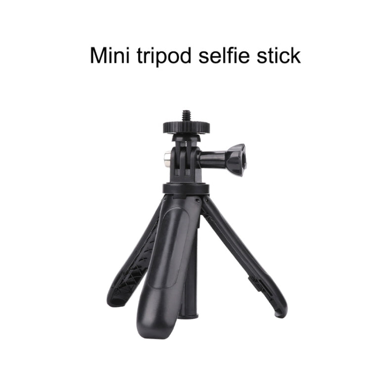 Multi-functional Foldable Tripod Holder Selfie Monopod Stick for GoPro Hero12 Black / Hero11 /10 /9 /8 /7 /6 /5, Insta360 Ace / Ace Pro, DJI Osmo Action 4 and Other Action Cameras, Length: 12-23cm (Grey) - Extendable Pole by buy2fix | Online Shopping UK | buy2fix