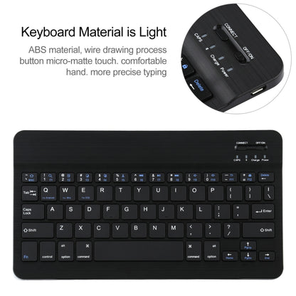 Universal Detachable Bluetooth Keyboard + Leather Tablet Case without Touchpad for iPad 9-10 inch, Specification:Black Keyboard(Blue) - Universal by buy2fix | Online Shopping UK | buy2fix