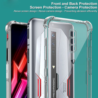 For Nubia Red Magic 6 / 6 Pro IMAK All-inclusive Shockproof Airbag TPU Case with Screen Protector(Transparent) - ZTE Cases by imak | Online Shopping UK | buy2fix