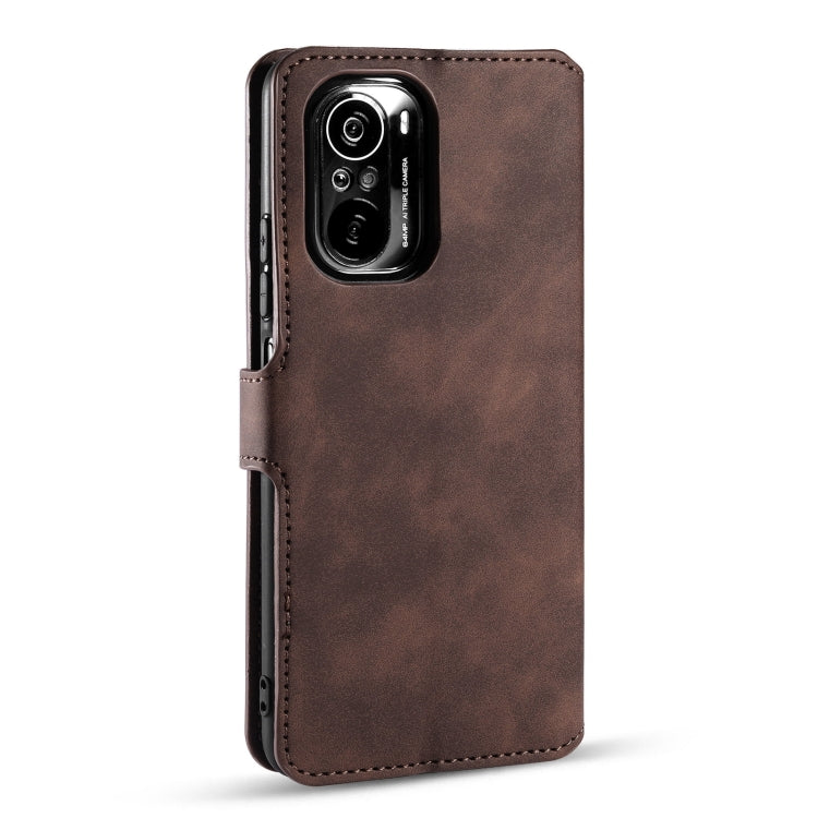 For Xiaomi Redmi K40 Pro DG.MING Retro Oil Side Horizontal Flip Leather Case with Holder & Card Slots & Wallet(Coffee) - Xiaomi Cases by DG.MING | Online Shopping UK | buy2fix