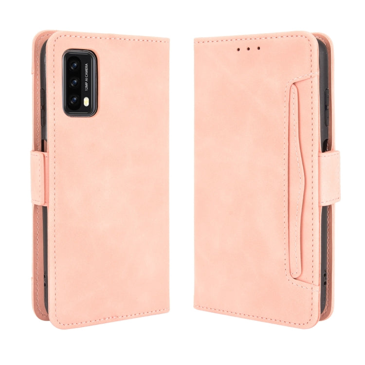 For Blackview A90 Skin Feel Calf Pattern Horizontal Flip Leather Case with Holder & Card Slots & Photo Frame(Pink) - More Brand by buy2fix | Online Shopping UK | buy2fix