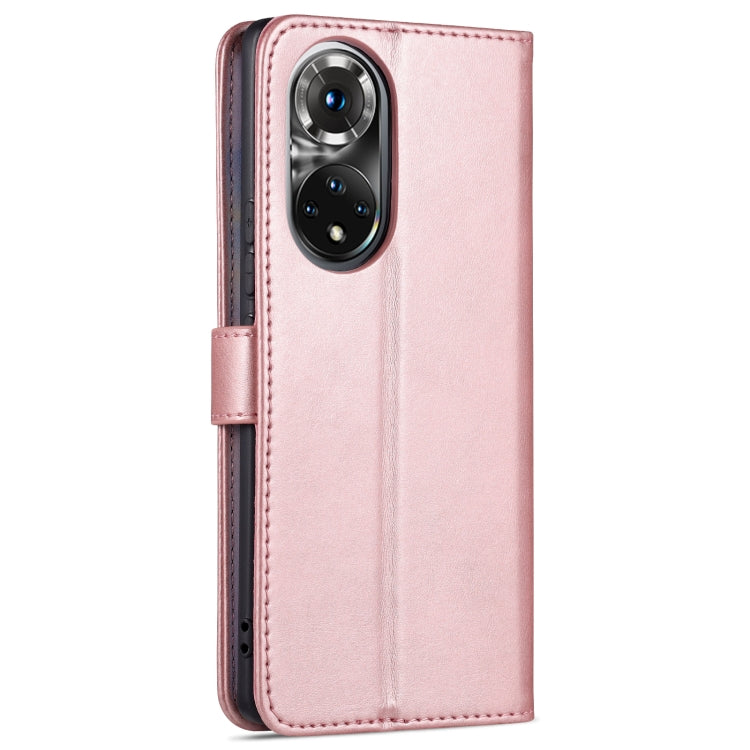 For Honor 50 AZNS Skin Feel Calf Texture Horizontal Flip Leather Case with Card Slots & Holder & Wallet(Rose Gold) - Honor Cases by AZNS | Online Shopping UK | buy2fix