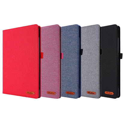 For Huawei MatePad 11 2021 Fabric Texture Horizontal Flip TPU Leather Case with Holder(Red) - Huawei by buy2fix | Online Shopping UK | buy2fix