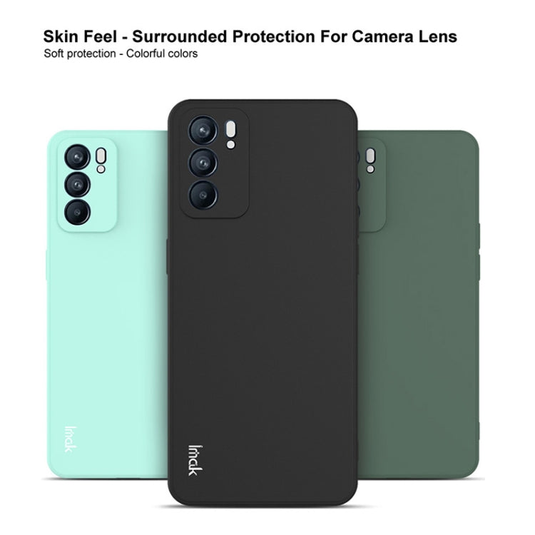 For OPPO Reno6 5G IMAK UC-4 Series Straight Edge TPU Soft Protective Case(Black) - OPPO Cases by imak | Online Shopping UK | buy2fix