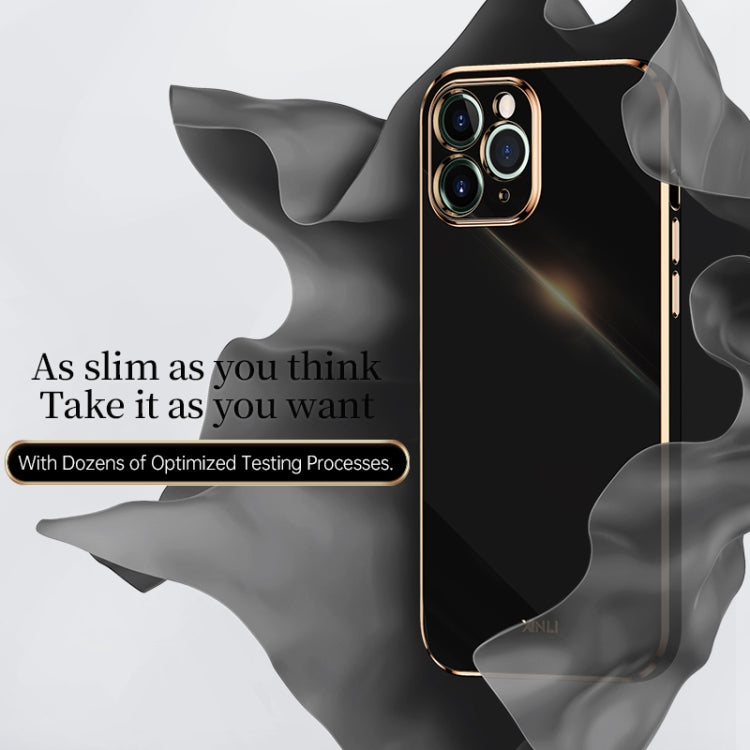 For iPhone 11 XINLI Straight 6D Plating Gold Edge TPU Shockproof Case (Mint Green) - iPhone 11 Cases by XINLI | Online Shopping UK | buy2fix