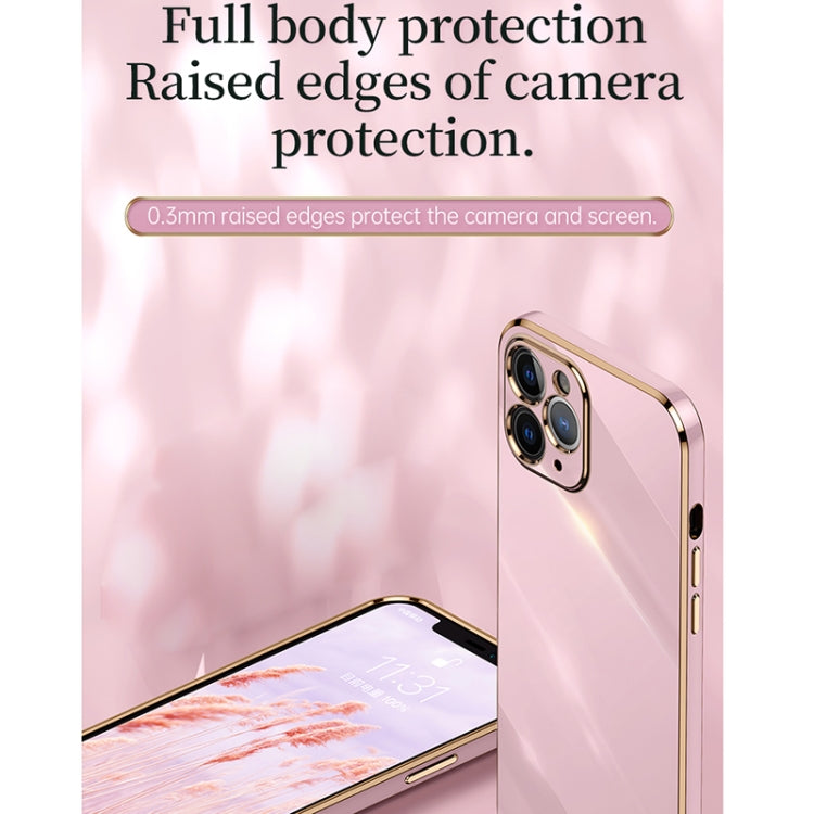 For iPhone 11 Pro XINLI Straight 6D Plating Gold Edge TPU Shockproof Case (Mint Green) - iPhone 11 Pro Cases by XINLI | Online Shopping UK | buy2fix