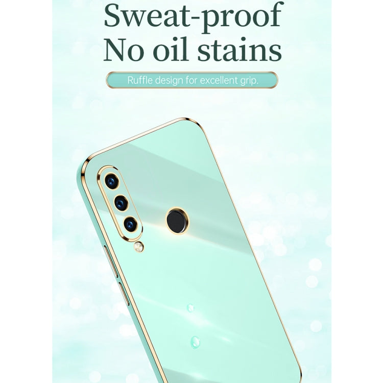 For Huawei P30 Lite XINLI Straight 6D Plating Gold Edge TPU Shockproof Case(Cherry Purple) - Huawei Cases by XINLI | Online Shopping UK | buy2fix