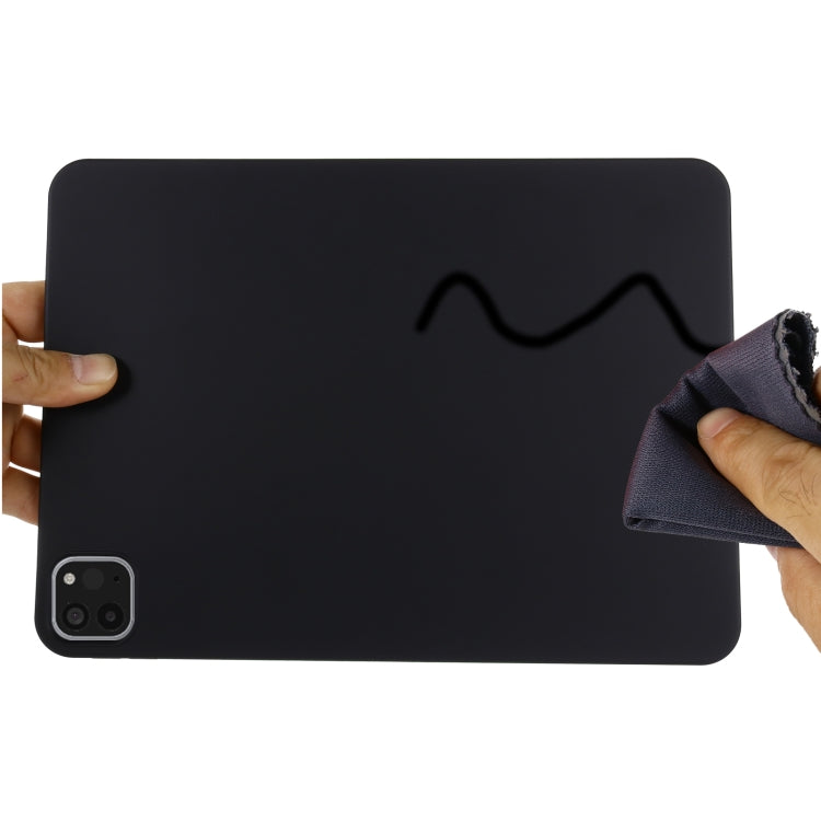 For iPad Pro 11 2022 / 2021 Pure Color Liquid Silicone Shockproof Full Coverage Tablet Case(Black) - iPad Pro 11 (2022/2021) Cases by buy2fix | Online Shopping UK | buy2fix