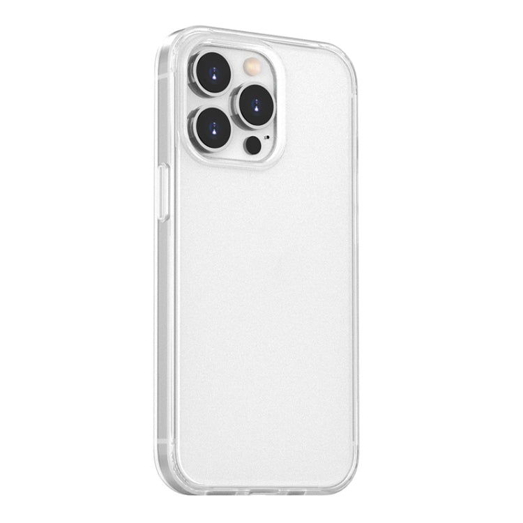 For iPhone 13 Pro Skin Feel Frosted PC + TPU Shockproof Case with Color Button (White) - iPhone 13 Pro Cases by buy2fix | Online Shopping UK | buy2fix