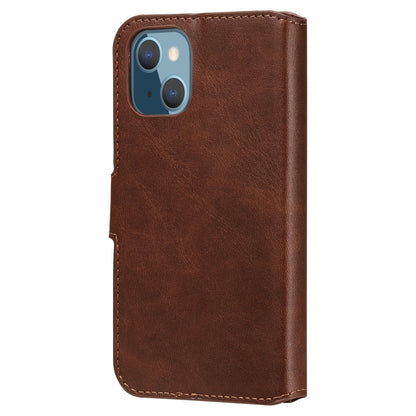 For iPhone 13 mini Classic Calf Texture PU + TPU Horizontal Flip Leather Case with Holder & Card Slots & Wallet (Brown) - iPhone 13 mini Cases by buy2fix | Online Shopping UK | buy2fix