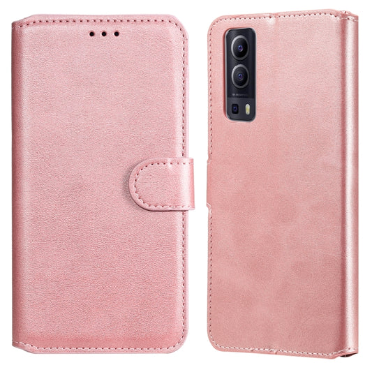 Classic Calf Texture PU + TPU Horizontal Flip Leather Case with Holder & Card Slots & Wallet For vivo Y72 5G(Rose Gold) - vivo Cases by buy2fix | Online Shopping UK | buy2fix