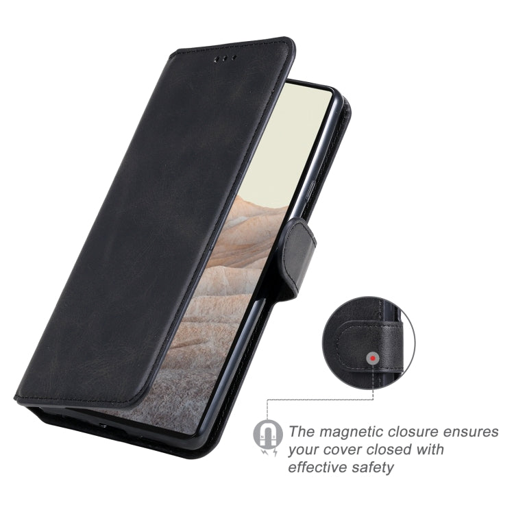 Classic Calf Texture PU + TPU Horizontal Flip Leather Case with Holder & Card Slots & Wallet For Google Pixel 6(Black) - Google Cases by buy2fix | Online Shopping UK | buy2fix