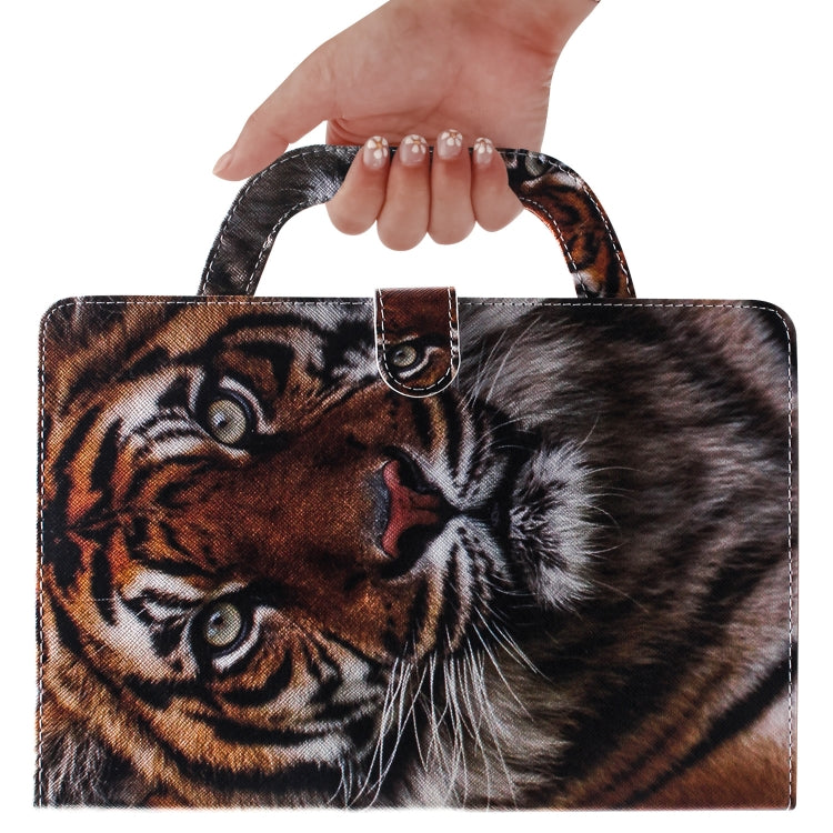 For iPad 10.2 / 10.5 / Air 2019 3D Colored Drawing Horizontal Flip Leather Case with Holder & Card Slot & Wallet & Handle(Siberian Tiger) - iPad Air (2019) Cases by buy2fix | Online Shopping UK | buy2fix