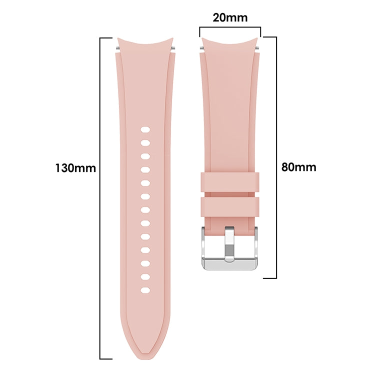 For Samsung Galaxy Watch4 Classic 46mm Silicone Watch Band(Pink) - Watch Bands by buy2fix | Online Shopping UK | buy2fix