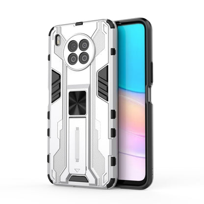 For Huawei nova 8i Supersonic PC + TPU Shock-proof Protective Case with Holder(Silver) - Huawei Cases by buy2fix | Online Shopping UK | buy2fix