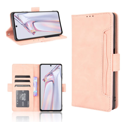 For Blackview A100 Skin Feel Calf Pattern Horizontal Flip Leather Case with Holder & Card Slots & Photo Frame(Pink) - More Brand by buy2fix | Online Shopping UK | buy2fix