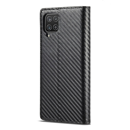 LC.IMEEKE Carbon Fiber PU + TPU Horizontal Flip Leather Case with Holder & Card Slot & Wallet For Samsung Galaxy A22 4G(Vertical Black) - Galaxy Phone Cases by LC.IMEEKE | Online Shopping UK | buy2fix