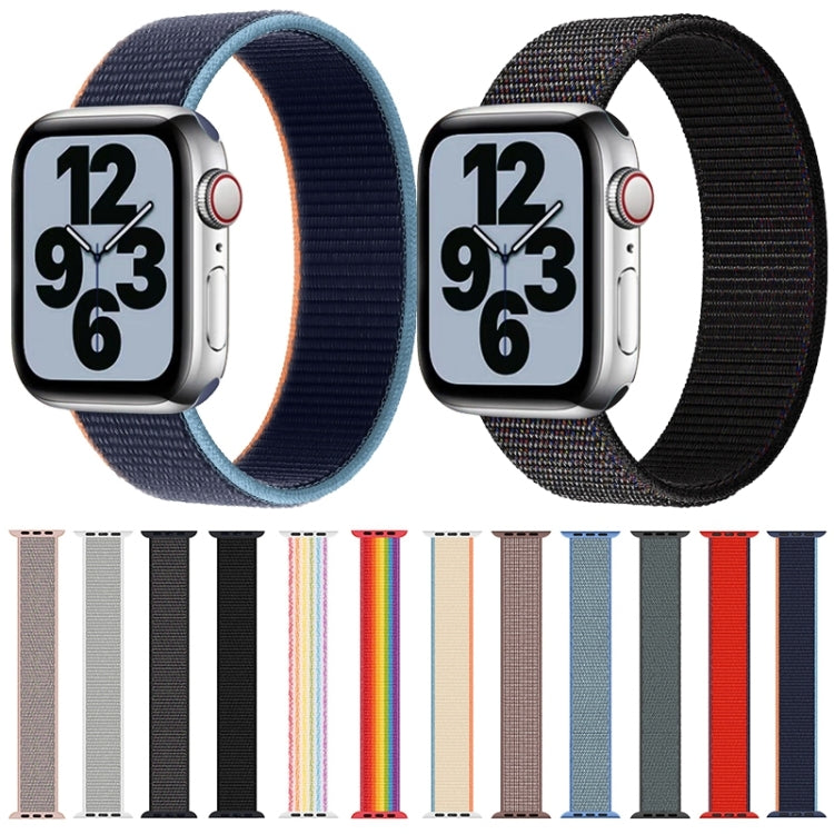 Single Lap Nylon Watch Band, Size: L 165mm For Apple Watch Ultra 49mm&Watch Ultra 2 49mm / Series 9&8&7 45mm / SE 3&SE 2&6&SE&5&4 44mm / 3&2&1 42mm(Smoky Purple) - Watch Bands by buy2fix | Online Shopping UK | buy2fix