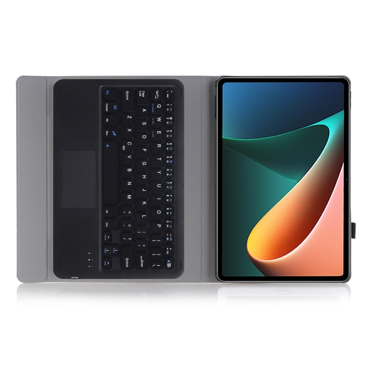 A0N5-A Ultra-thin Detachable Lambskin Texture TPU Bluetooth Keyboard Leather Tablet Case with Holder & Touchpad For Xiaomi Pad 5 / 5 Pro(Black) - Others Keyboard by buy2fix | Online Shopping UK | buy2fix