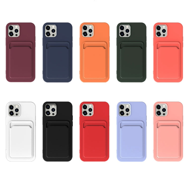 For iPhone 13 mini TPU + Flannel Lining Shockproof Case with Card Slots (Light Purple) - iPhone 13 mini Cases by buy2fix | Online Shopping UK | buy2fix