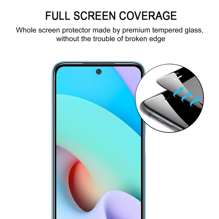For Xiaomi Redmi 10 25 PCS Full Glue Full Cover Screen Protector Tempered Glass Film -  by buy2fix | Online Shopping UK | buy2fix