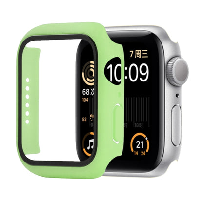 Shockproof PC+Tempered Glass Protective Case with Packed Carton For Apple Watch Series 6 & SE & 5 & 4 44mm(Grass Green) - Watch Cases by buy2fix | Online Shopping UK | buy2fix