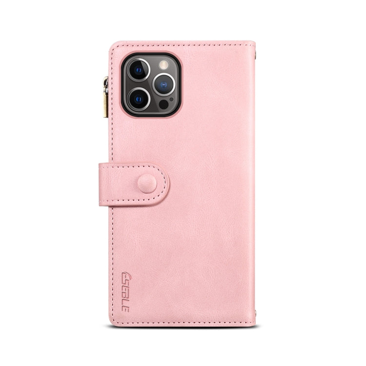 Retro Frosted Horizontal Flip Leather Case with Holder & Card Slot & Wallet & Zipper Pocket & Lanyard For iPhone 11 Pro(Rose Gold) - iPhone 11 Pro Cases by buy2fix | Online Shopping UK | buy2fix