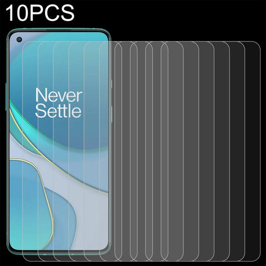 For OnePlus 8T / 8T+ 5G 10 PCS 0.26mm 9H 2.5D Tempered Glass Film - OnePlus Tempered Glass by buy2fix | Online Shopping UK | buy2fix