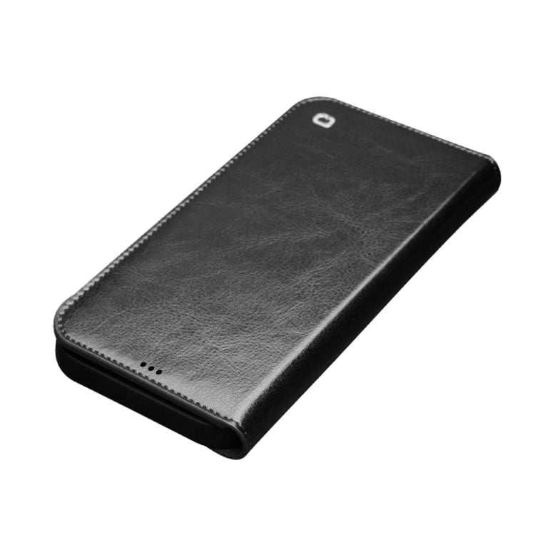 For iPhone 13 mini QIALINO Horizontal Flip Leather Case with Holder & Card Slots & Wallet (Black) - iPhone 13 mini Cases by QIALINO | Online Shopping UK | buy2fix