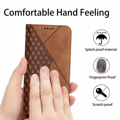 For iPhone 11 Pro Max Diamond Pattern Splicing Skin Feel Magnetic Horizontal Flip Leather Case with Card Slots & Holder & Wallet (Brown) - iPhone 11 Pro Max Cases by buy2fix | Online Shopping UK | buy2fix