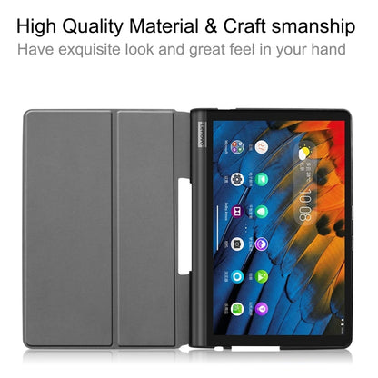 For Lenovo Yoga Smart Tab Color Drawing Pattern Horizontal Flip Leather Case with Two-folding Holder(Galaxy Nebula) - Lenovo by buy2fix | Online Shopping UK | buy2fix