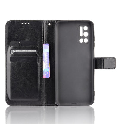 For Doogee N40 Pro Crazy Horse Texture Horizontal Flip Leather Case with Holder & Card Slots & Lanyard(Black) - More Brand by buy2fix | Online Shopping UK | buy2fix