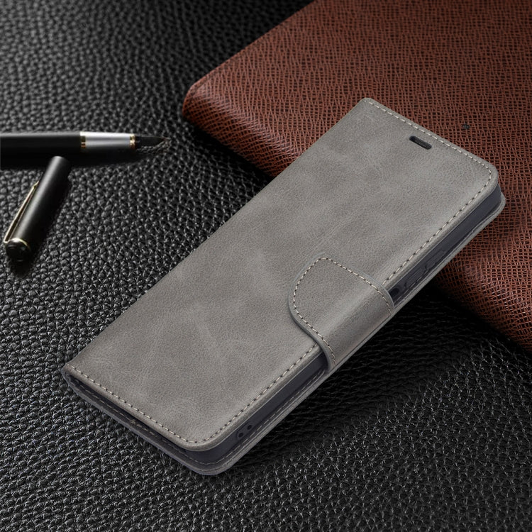 For Xiaomi Mi 11T Retro Lambskin Texture Pure Color Horizontal Flip PU Leather Case with Holder & Card Slots & Wallet & Lanyard(Grey) - Xiaomi Cases by buy2fix | Online Shopping UK | buy2fix