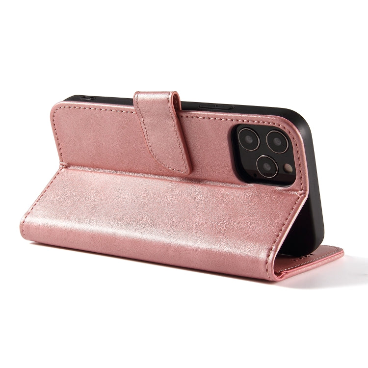 For iPhone 12 Pro Max Calf Texture Buckle Horizontal Flip Leather Case with Holder & Card Slots & Wallet(Rose Gold) - iPhone 12 Pro Max Cases by buy2fix | Online Shopping UK | buy2fix