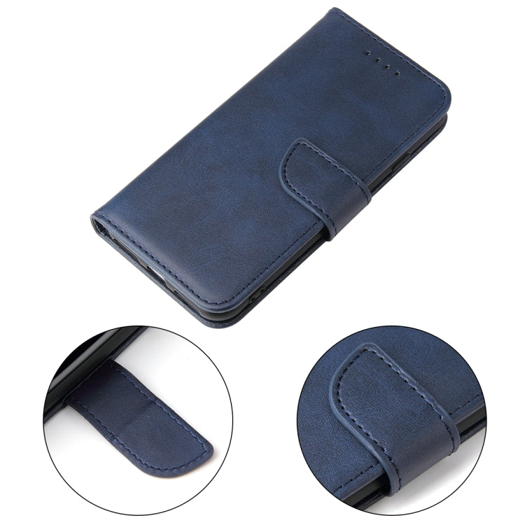For iPhone SE 2022 / SE 2020 / 8 / 7 Calf Texture Buckle Horizontal Flip Leather Case with Holder & Card Slots & Wallet(Blue) - iPhone SE 2022 / 2020 / 8 / 7 Cases by buy2fix | Online Shopping UK | buy2fix