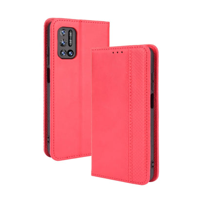 For Doogee N40 Pro Magnetic Buckle Retro Pattern Horizontal Flip Leather Case with Holder & Card Slot & Wallet(Red) - More Brand by buy2fix | Online Shopping UK | buy2fix