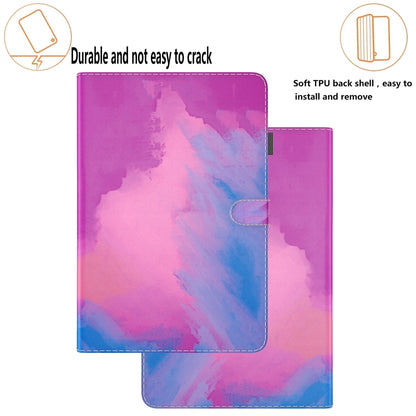 For Samsung Galaxy Tab S8+ / Tab S8 Plus /  Tab S7 FE / Tab S7+ 12.4 inch T970 / T976B Voltage Watercolor Pattern Skin Feel Magnetic Horizontal Flip PU Leather Case with Holder & Card Slots & Photo Frame(Purple Red) - Galaxy Tab S8+ Cases by buy2fix | Online Shopping UK | buy2fix