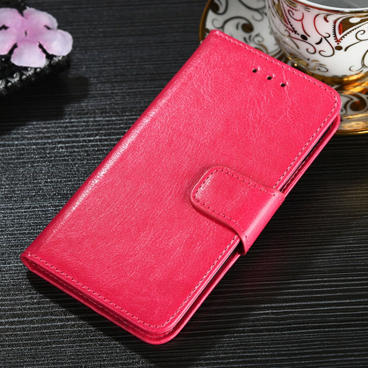 For Doogee X96 Pro Crystal Texture Horizontal Flip Leather Case with Holder & Card Slots & Wallet(Rose Red) - More Brand by buy2fix | Online Shopping UK | buy2fix