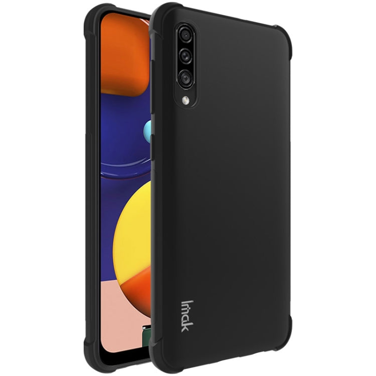 For Galaxy A50s / A30s IMAK All-inclusive Shockproof Airbag TPU Case, with Screen Protector(Black) - Galaxy Phone Cases by imak | Online Shopping UK | buy2fix