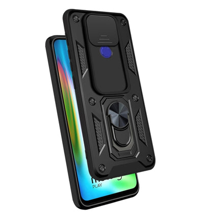 For Motorola Moto G9 Play Sliding Camera Cover Design TPU+PC Protective Case(Black) - Motorola Cases by buy2fix | Online Shopping UK | buy2fix