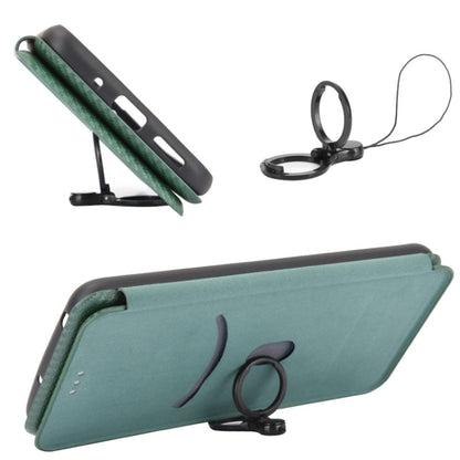 For Doogee S86 / S86 Pro Carbon Fiber Texture Horizontal Flip TPU + PC + PU Leather Case with Card Slot(Green) - More Brand by buy2fix | Online Shopping UK | buy2fix