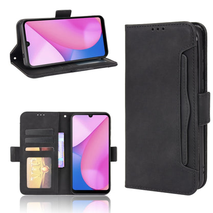 For Blackview Oscal C20 Skin Feel Calf Pattern Horizontal Flip Leather Case with Holder & Card Slots & Photo Frame(Black) - More Brand by buy2fix | Online Shopping UK | buy2fix